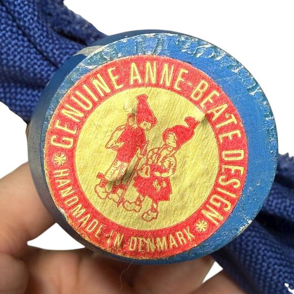 Anne Beate Design Napkin Holder Hand Painted Wood Denmark Royal Guard Vintage - Picture 10 of 12